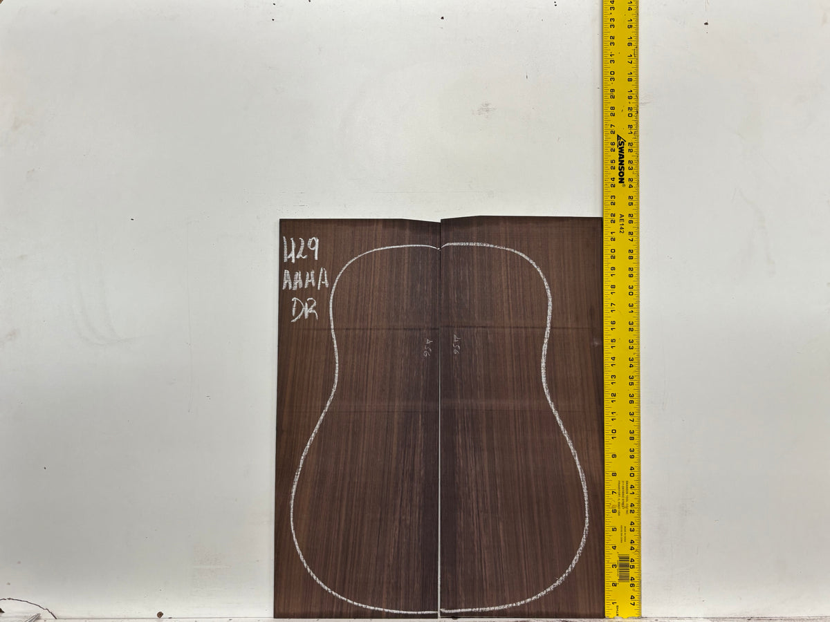 East Indian Rosewood Dreadnought AAAA Grade Guitar Back & Side Set #1129 - Exotic Wood Zone