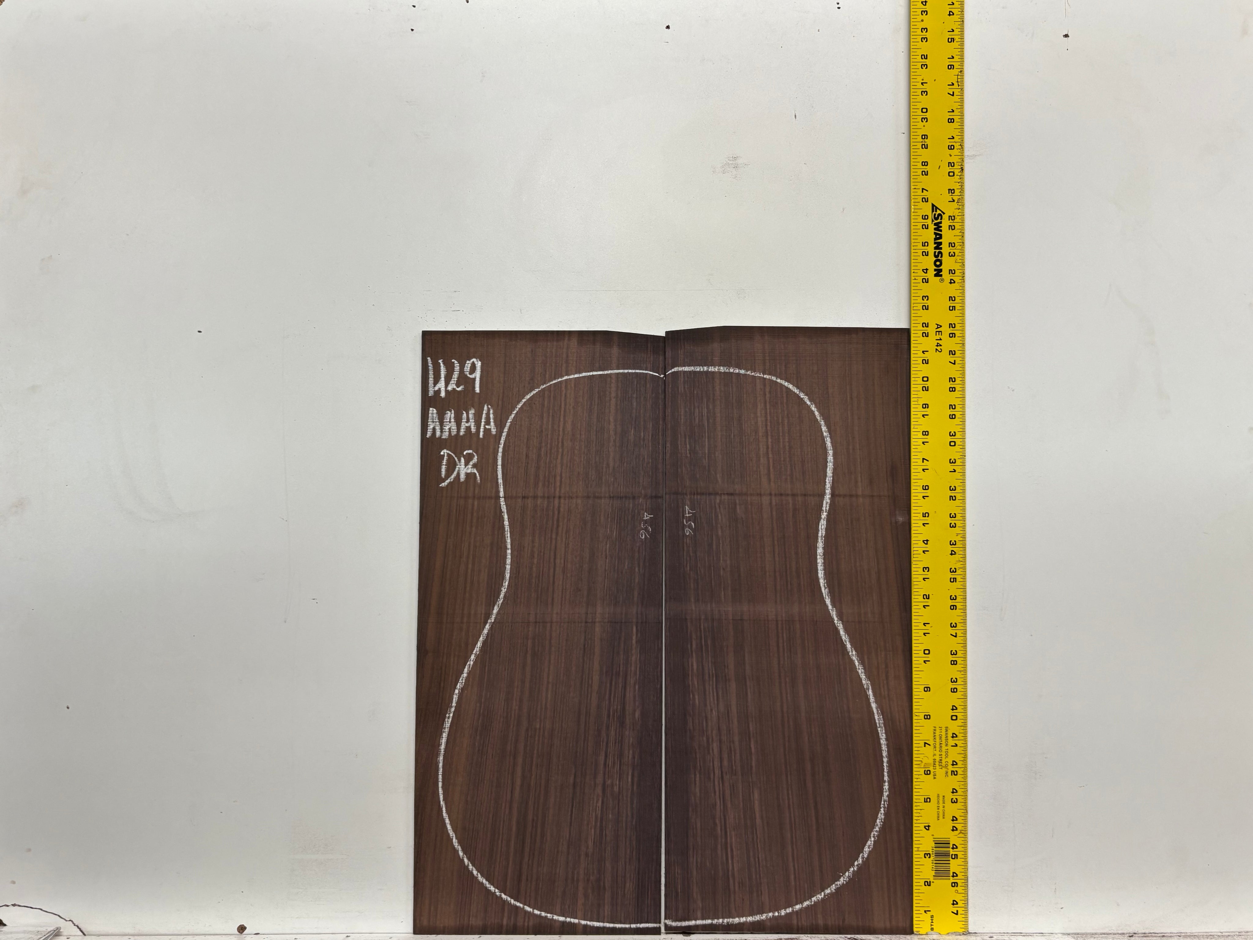 East Indian Rosewood Dreadnought AAAA Grade Guitar Back & Side Set #1129 - Exotic Wood Zone