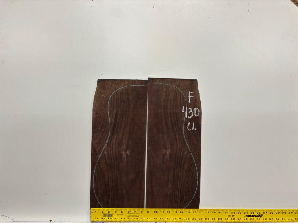 Figured Indian Rosewood Classical Guitar Back & Side Set #430