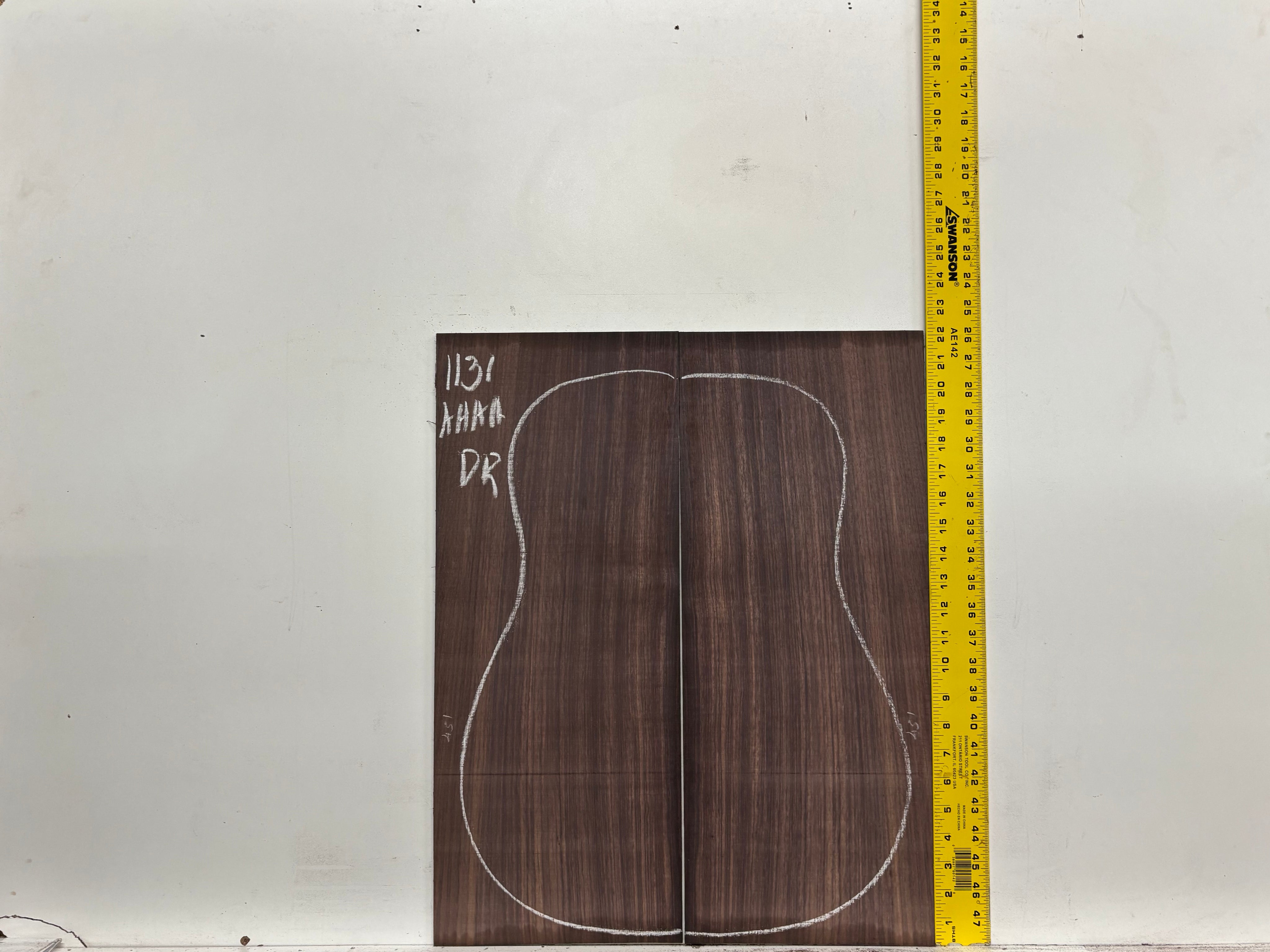 East Indian Rosewood Dreadnought AAAA Grade Guitar Back & Side Set #1131 - Exotic Wood Zone
