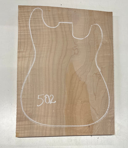 Flame Maple Guitar Carved Top ( Single piece) 19&quot; x 14&quot; x 1&quot; 