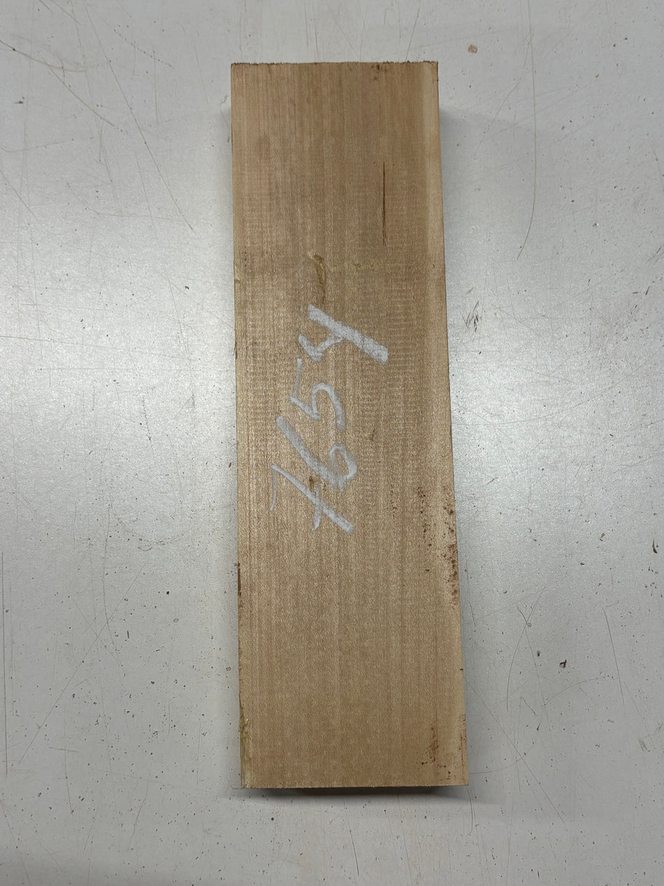 1 Piece, Basswood Lumber Board Blank  12-1/2"x3-3/4"x1-3/4"#7654 - Exotic Wood Zone