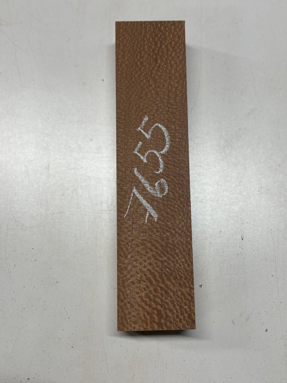 1 Piece, Leopardwood Lumber Board Blank 12-1/2"x3"x1-7/8"#7655 - Exotic Wood Zone