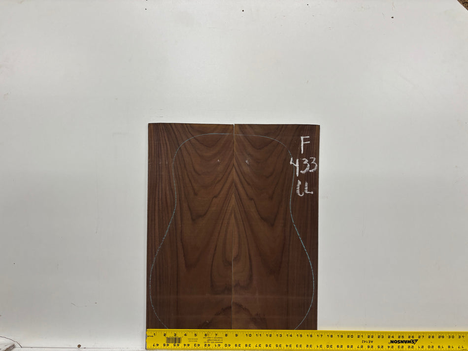 Figured Indian Rosewood Classical Guitar Back & Side Set #433