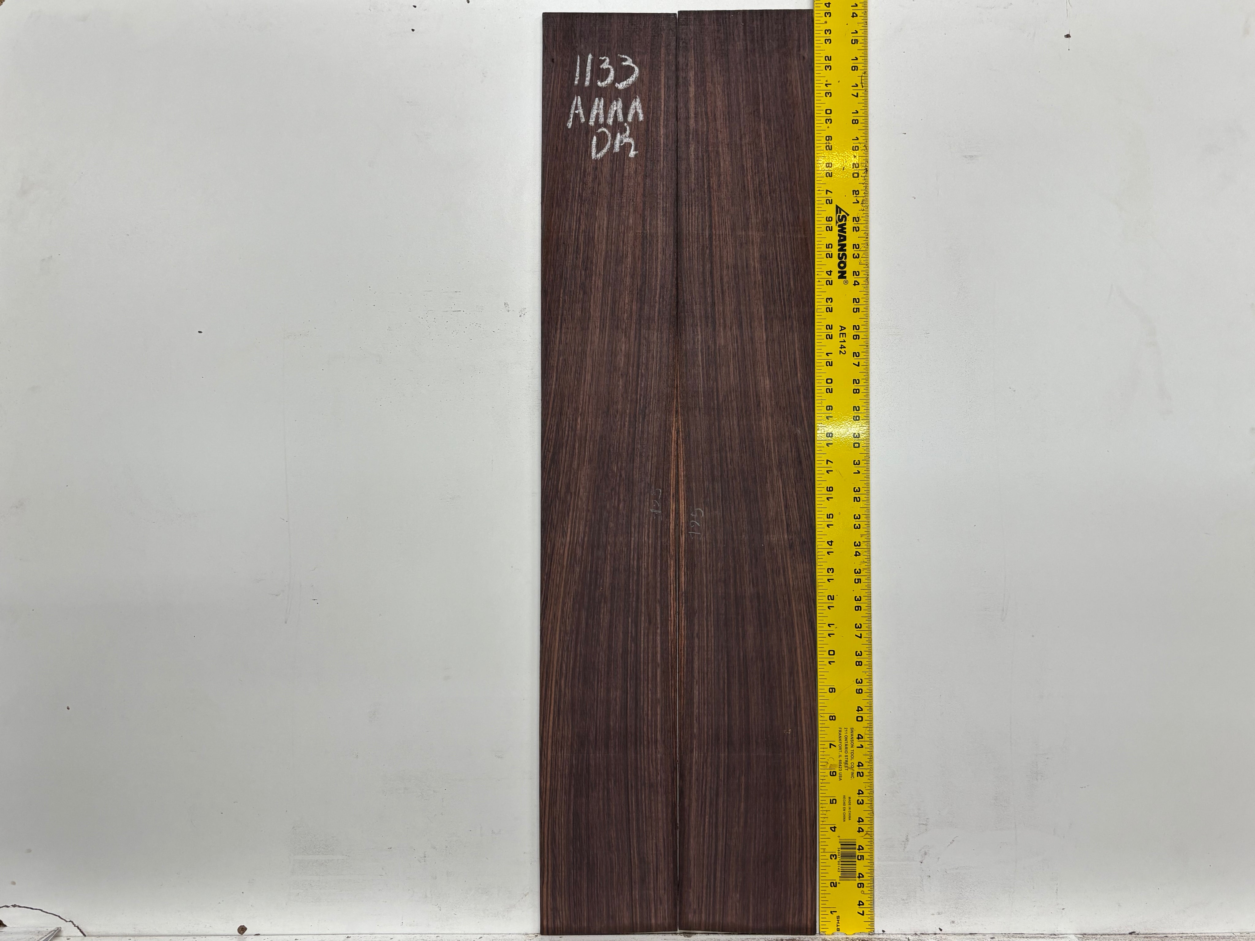East Indian Rosewood Dreadnought AAAA Grade Guitar Back & Side Set #1133 - Exotic Wood Zone