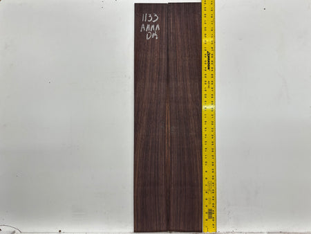 East Indian Rosewood Dreadnought AAAA Grade Guitar Back & Side Set #1133 - Exotic Wood Zone