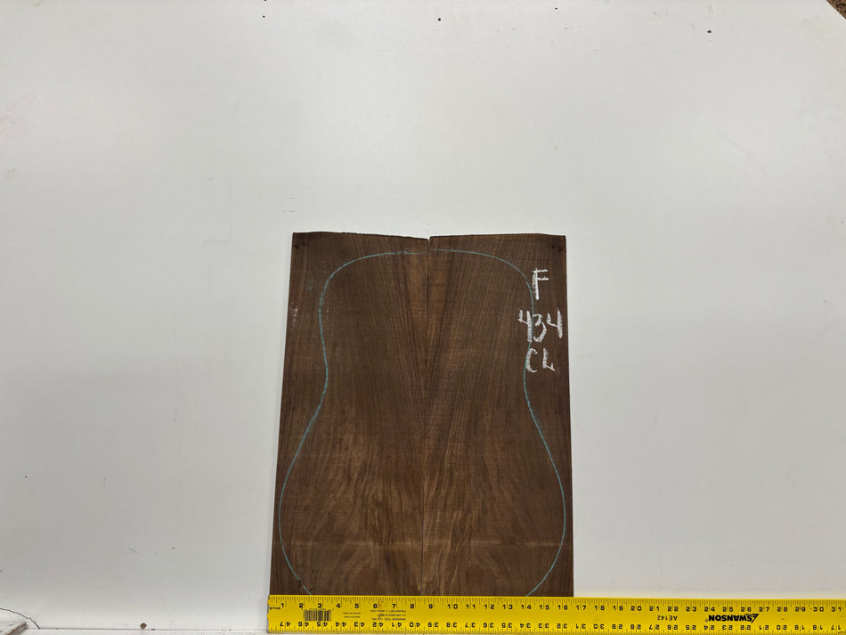 Figured Indian Rosewood Classical Guitar Back & Side Set #434