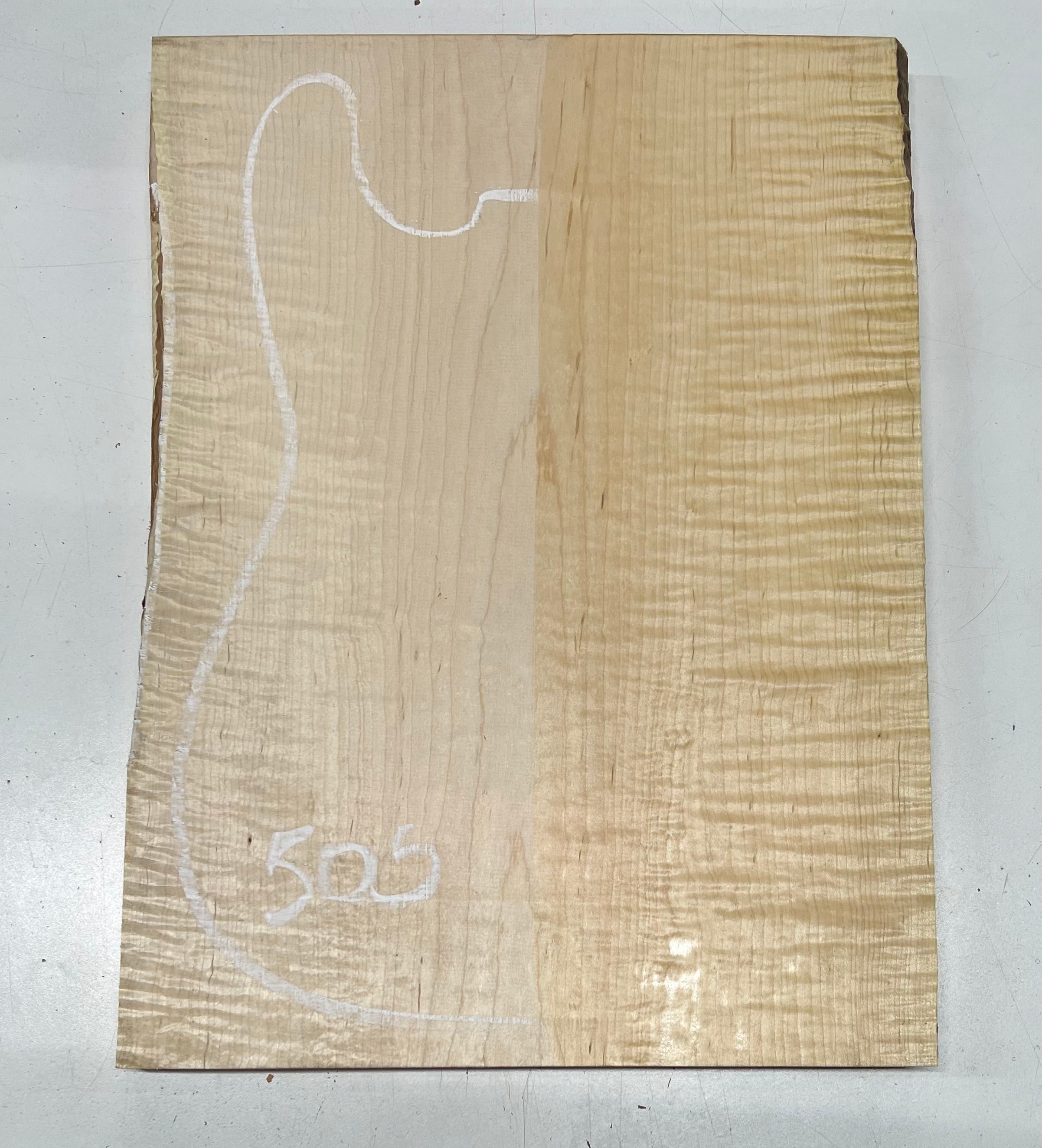 Flame Maple Guitar Carved Top ( Single piece) 20&quot; x 14-1/2&quot; x 1&quot; 