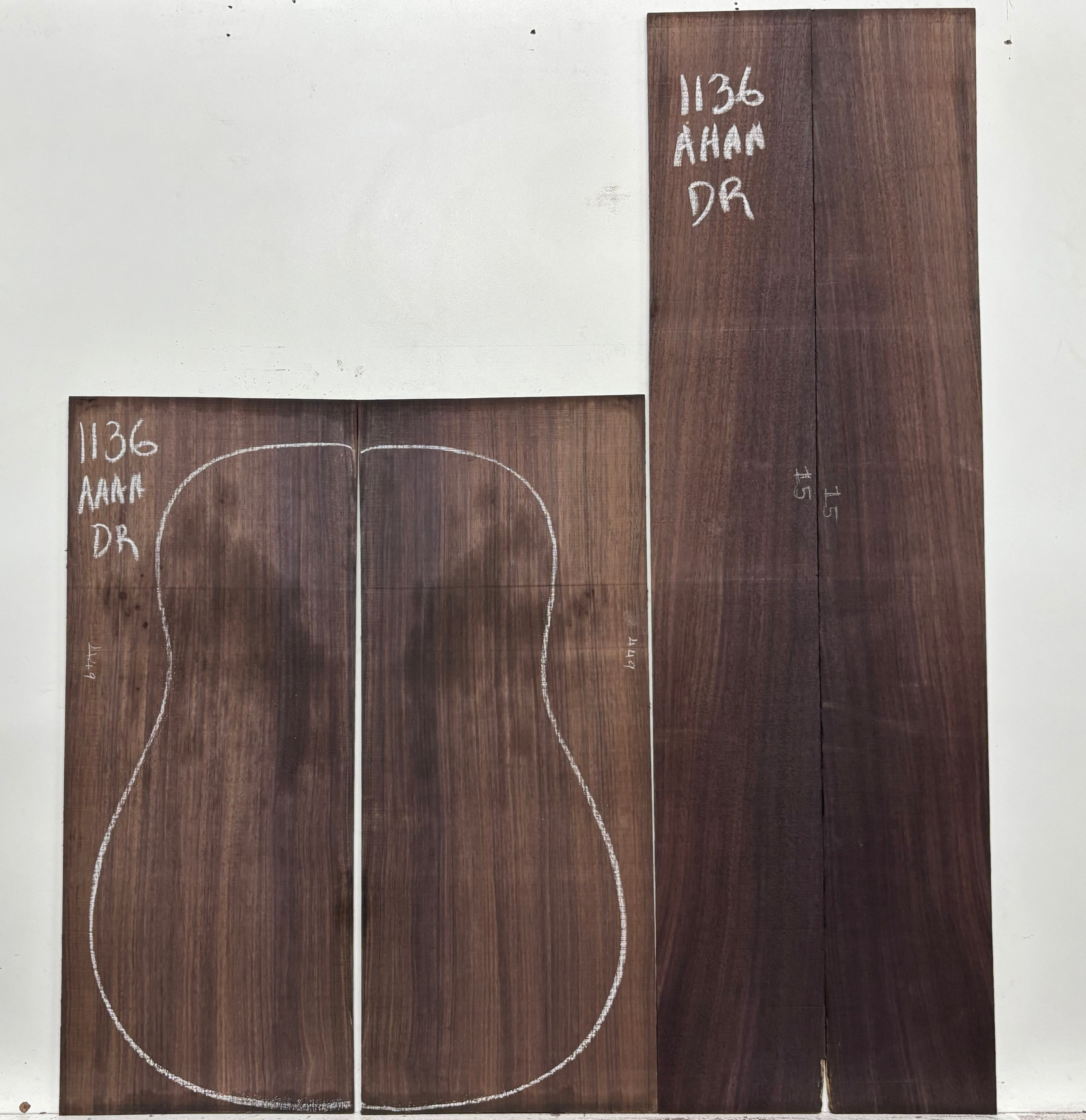 East Indian Rosewood Dreadnought AAAA Grade Guitar Back & Side Set #1136 - Exotic Wood Zone