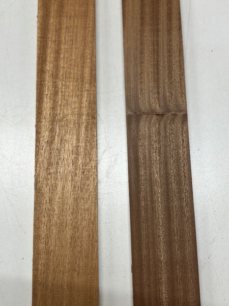 2 Pack, 2 Species African Mahogany + Sapele Thin Stock Lumber 31"x3"x1/2"  #7660 - Exotic Wood Zone