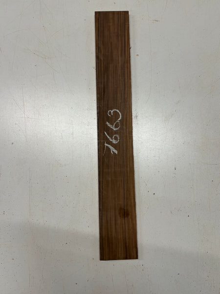 1 Piece, Santos Rosewood Fingerboard Blank 21"x3"x1/4" #7663 - Exotic Wood Zone