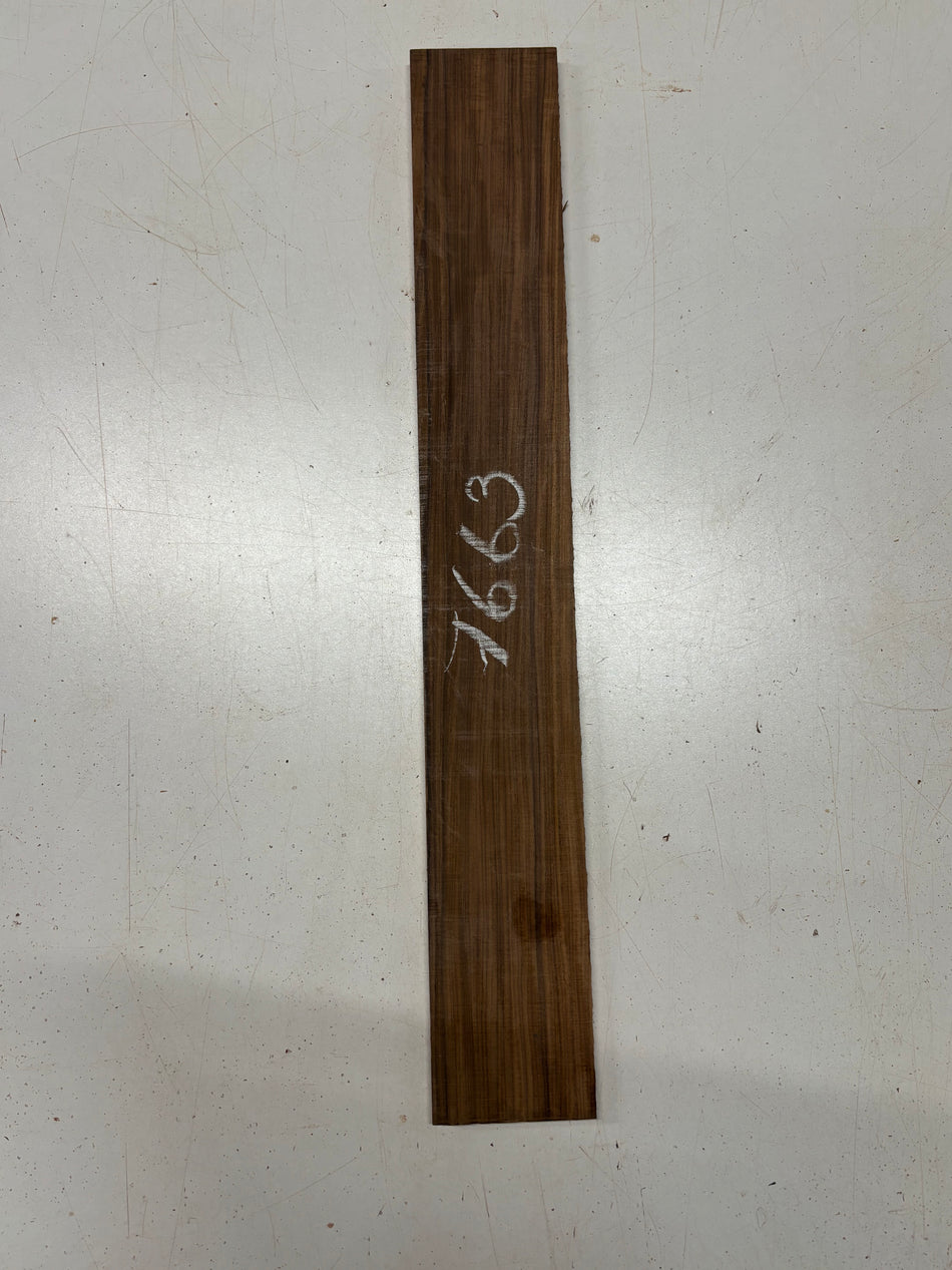 1 Piece, Santos Rosewood Fingerboard Blank 21"x3"x1/4" #7663 - Exotic Wood Zone