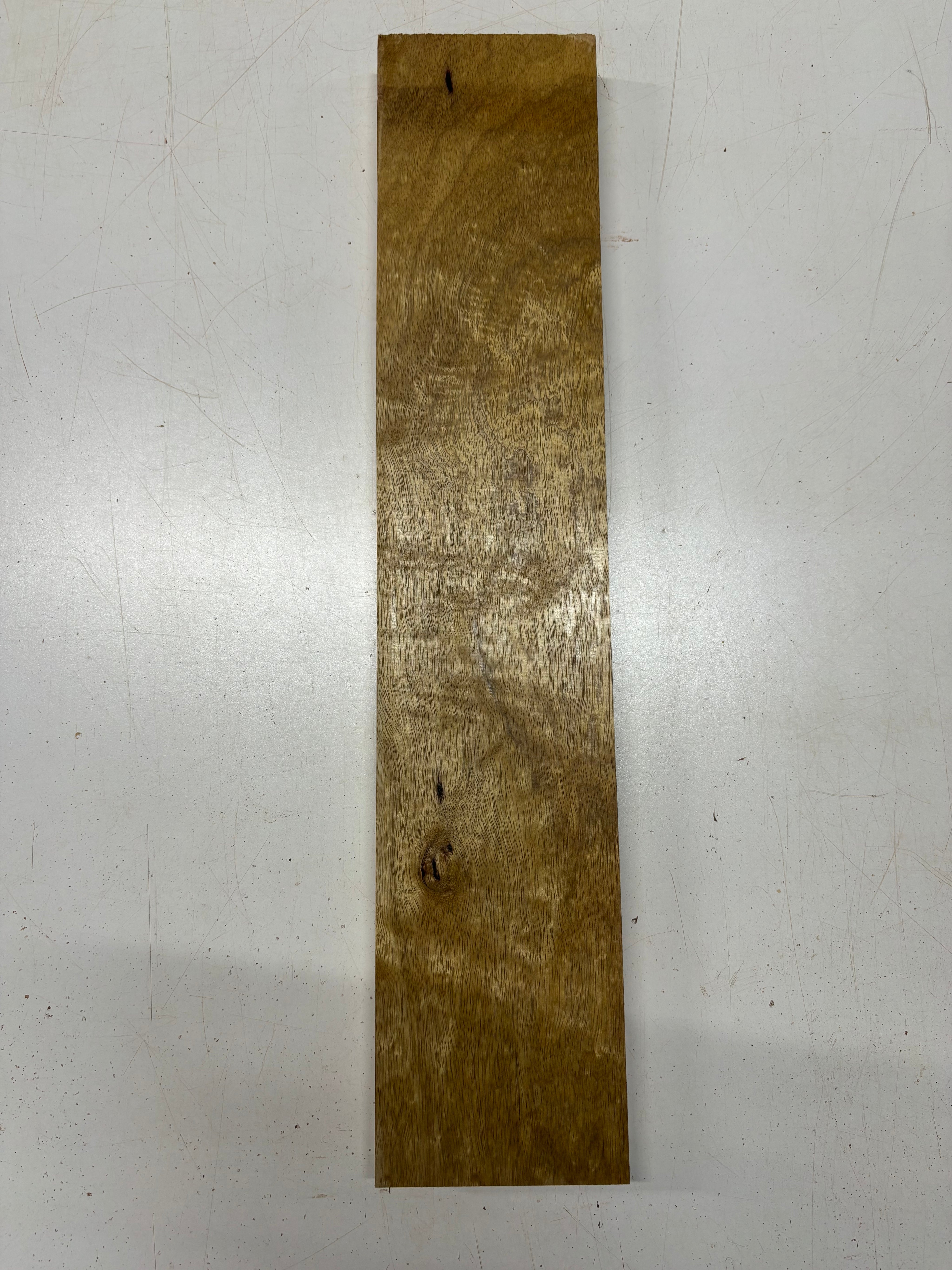 1 Piece, White Limba Guitar Neck Blank 24"x4-7/8"x1-1/4"#7665 - Exotic Wood Zone