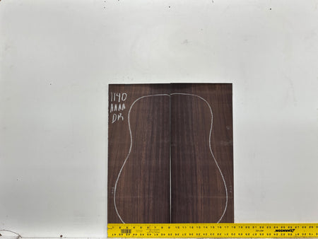 East Indian Rosewood Dreadnought AAAA Grade Guitar Back & Side Set #1140 - Exotic Wood Zone