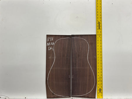 East Indian Rosewood Dreadnought AAAA Grade Guitar Back & Side Set #1141 - Exotic Wood Zone
