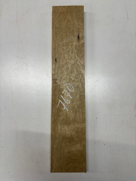 1 Piece, White Limba Guitar Neck Blank 24"x4-7/8"x1-1/4" #7670 - Exotic Wood Zone