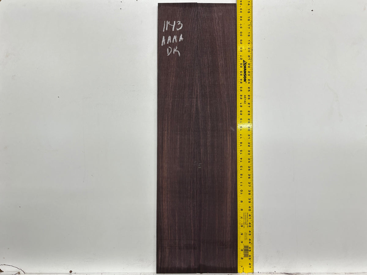 East Indian Rosewood Dreadnought AAAA Grade Guitar Back & Side Set #1143 - Exotic Wood Zone