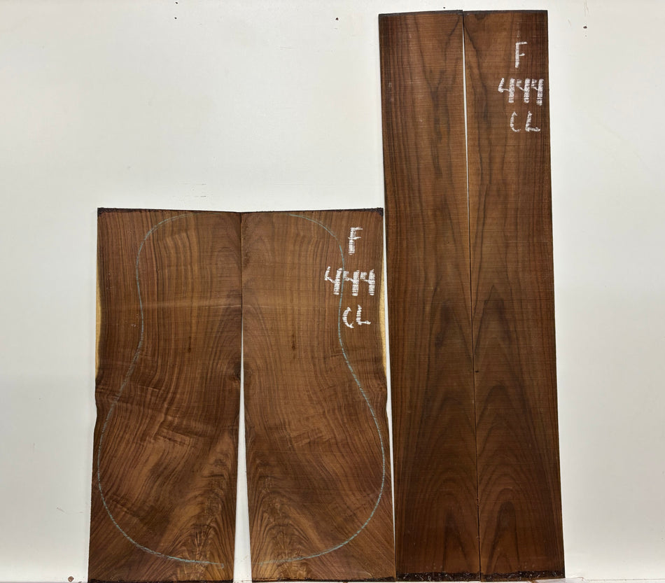 Figured Indian Rosewood Classical Guitar Back & Side Set #444