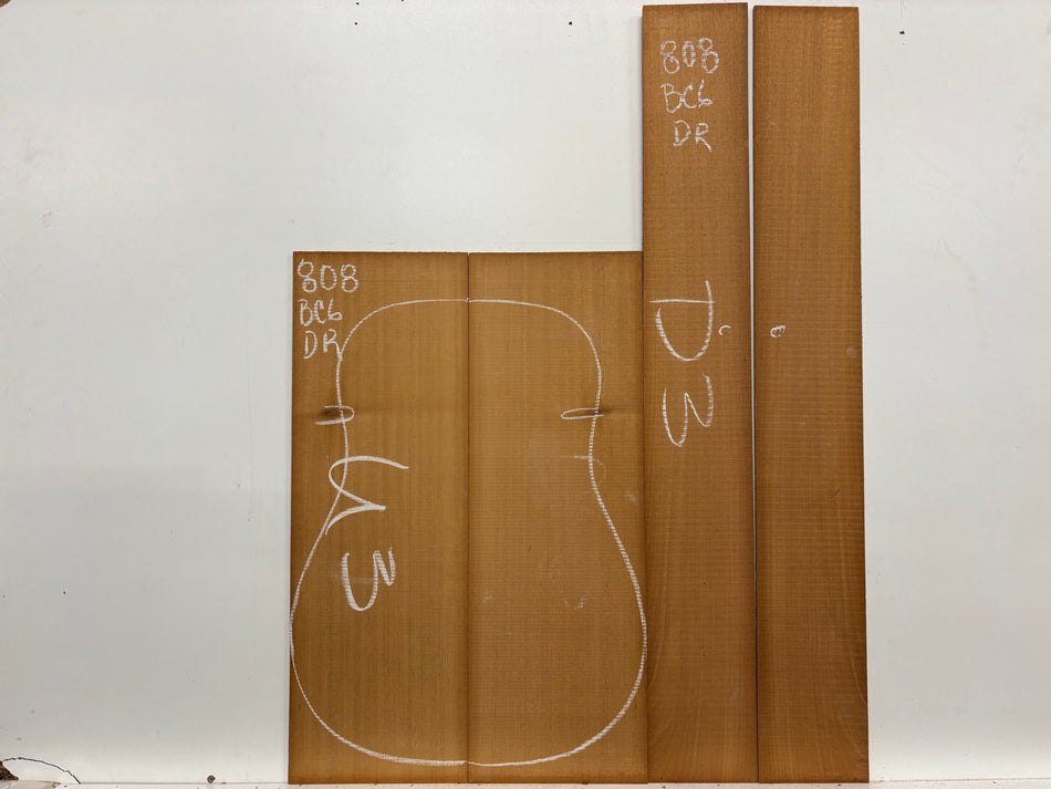 Mahogany Dreadnought Guitar Back & Side Set- BC Grade #808