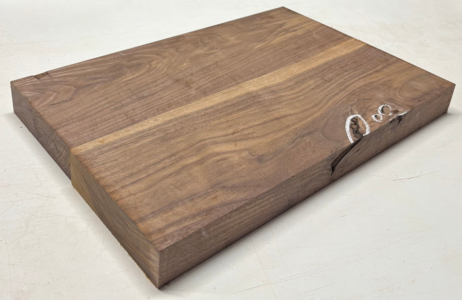 Black Walnut Guitar Body Blank - 21" x 14-1/8" x 2", 15 Lbs (2 Pcs Glued) #702