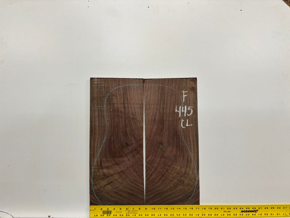 Figured Indian Rosewood Classical Guitar Back & Side Set #445