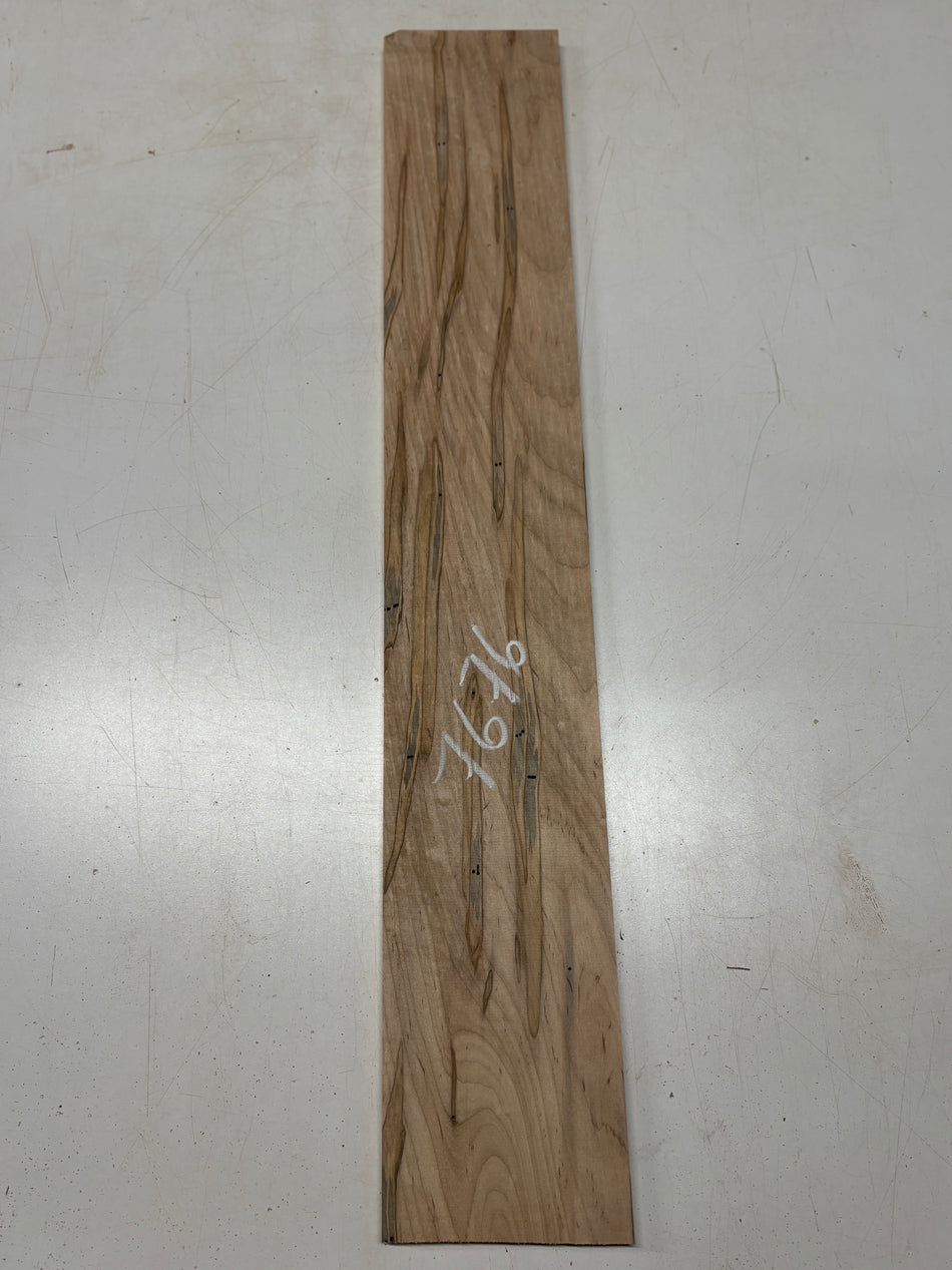 1 Piece, Ambrosia Maple Lumber Board Blank  36"x5-7/8"x1/2"#7676 - Exotic Wood Zone