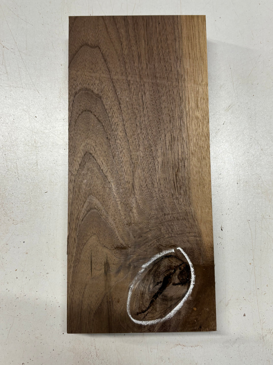 1 Piece, Black Walnut Lumber Board Blank 13"x6"x1-7/8"#7677 - Exotic Wood Zone