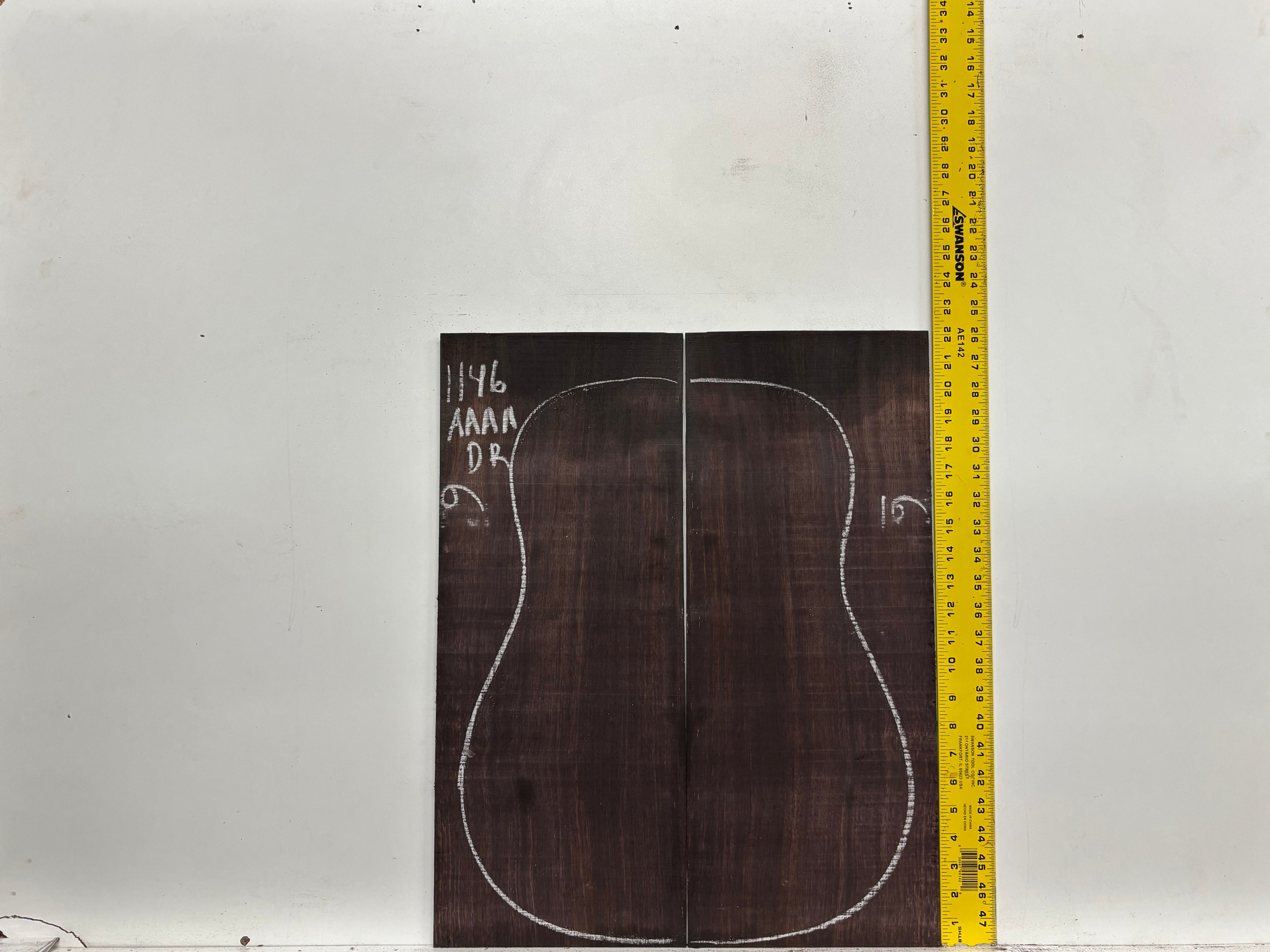 East Indian Rosewood Dreadnought AAAA Grade Guitar Back & Side Set #1146 - Exotic Wood Zone