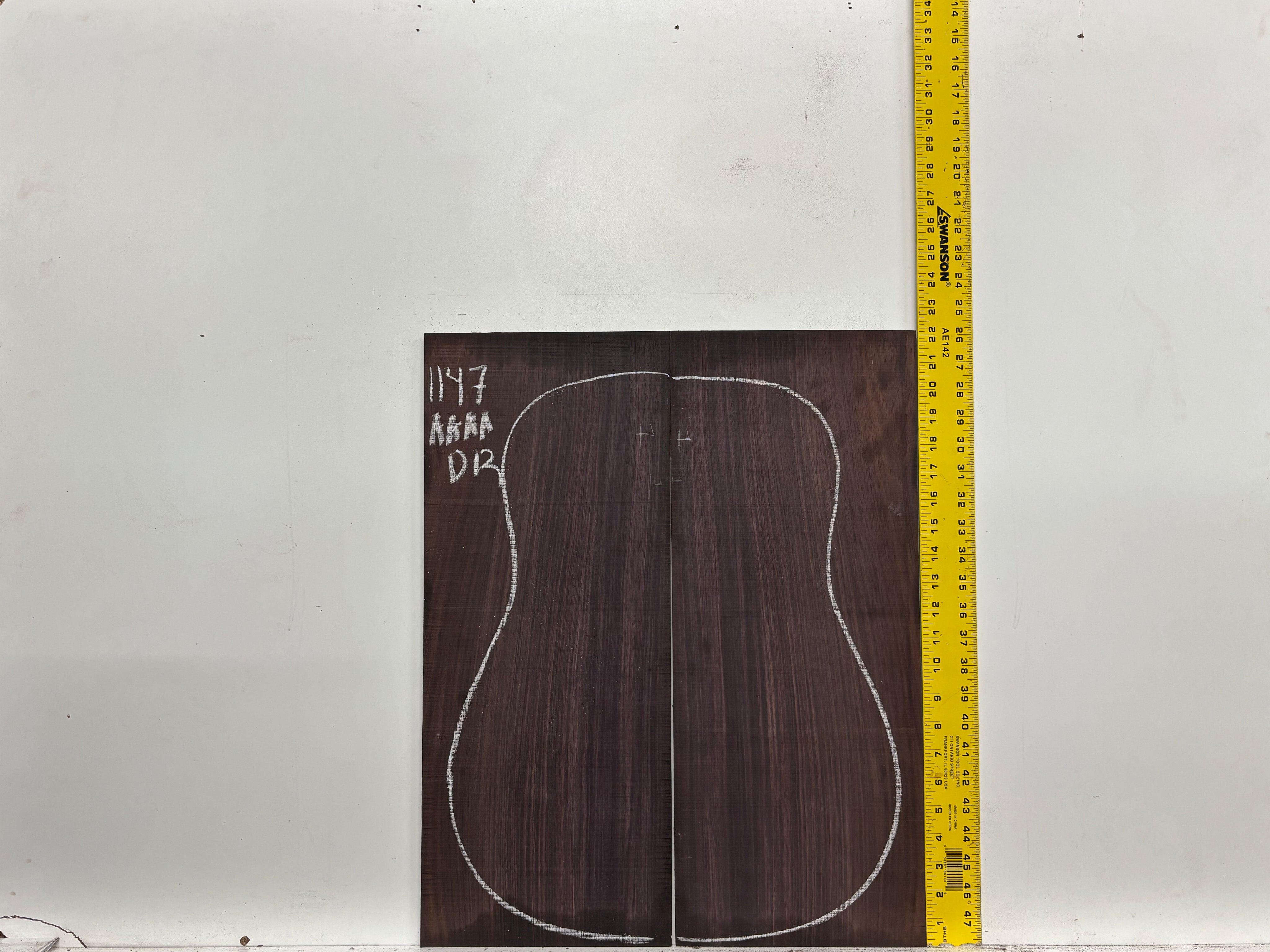 East Indian Rosewood Dreadnought AAAA Grade Guitar Back & Side Set #1147 - Exotic Wood Zone