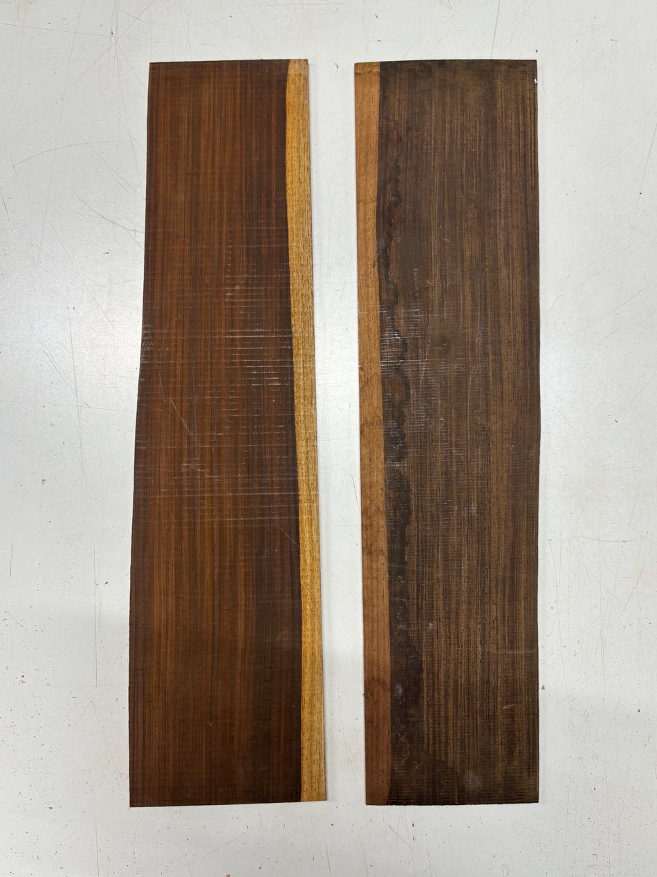 2 Pack, Cocobolo Thin Stock Lumber 22"x5"x1/8"#7680 - Exotic Wood Zone