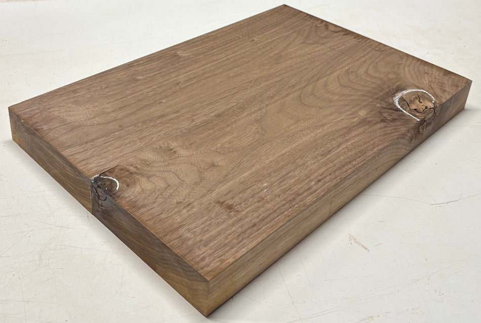 Black Walnut Guitar Body Blank - 21" x 14-1/8" x 1-7/8", 11 Lbs (2 Pcs Glued) #704