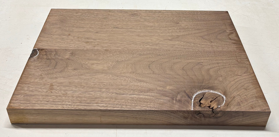 Black Walnut Guitar Body Blank - 21" x 14-1/8" x 1-7/8", 11 Lbs (2 Pcs Glued) #704
