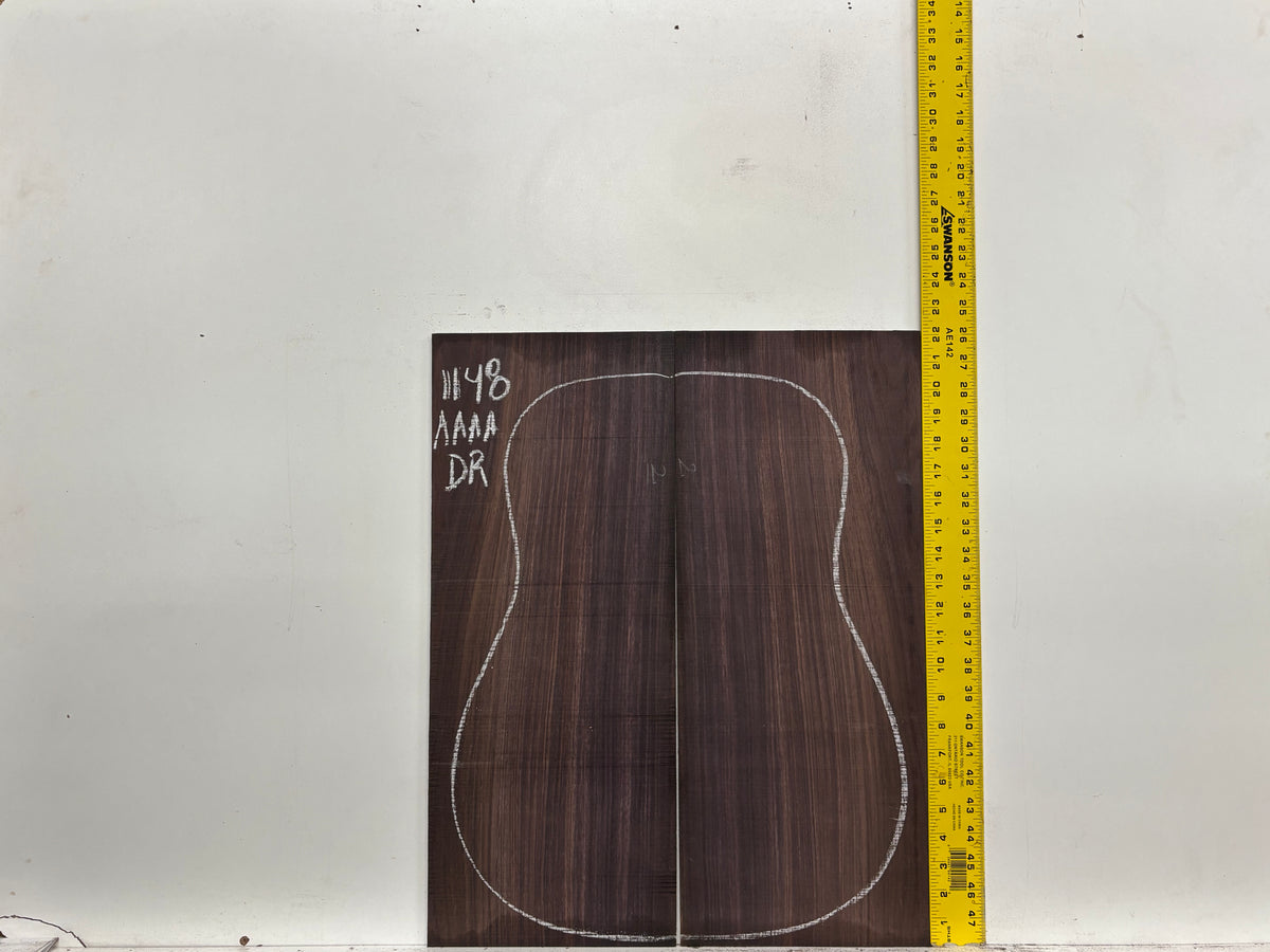 East Indian Rosewood Dreadnought AAAA Grade Guitar Back & Side Set #1148 - Exotic Wood Zone