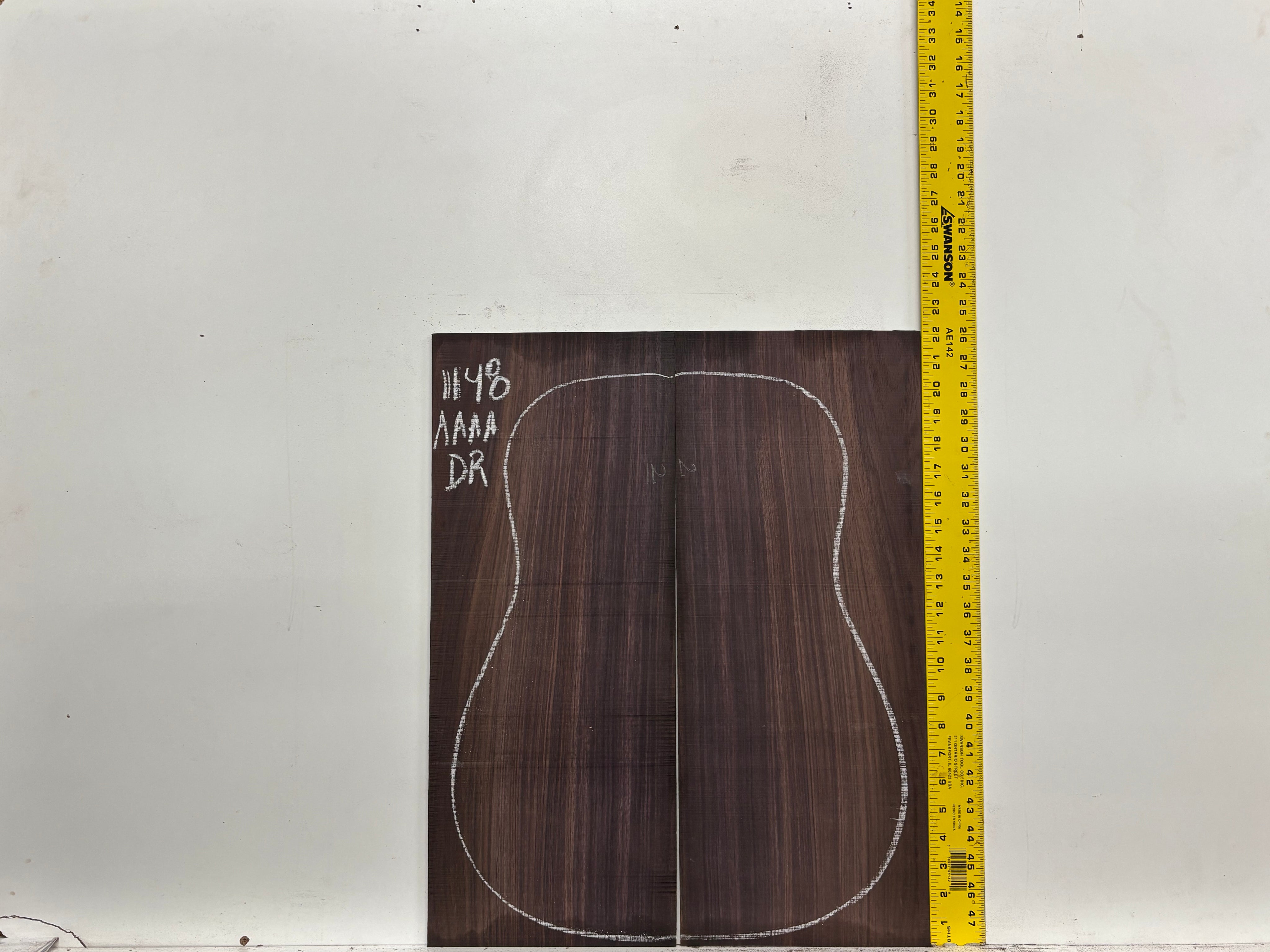 East Indian Rosewood Dreadnought AAAA Grade Guitar Back & Side Set #1148 - Exotic Wood Zone