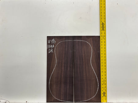 East Indian Rosewood Dreadnought AAAA Grade Guitar Back & Side Set #1148 - Exotic Wood Zone