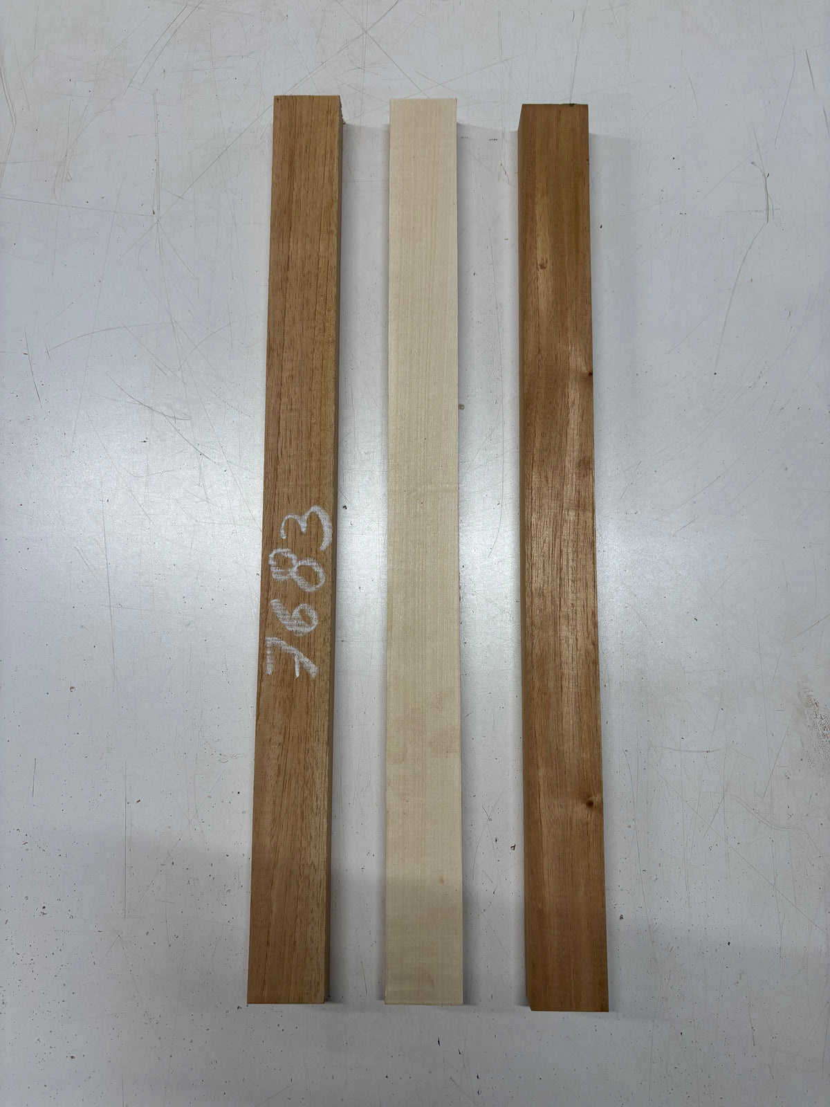 3 Pack, 2 Species Spanish Cedar + Basswood Thin Stock Lumber 24"x1-7/8"x1"#7683 - Exotic Wood Zone