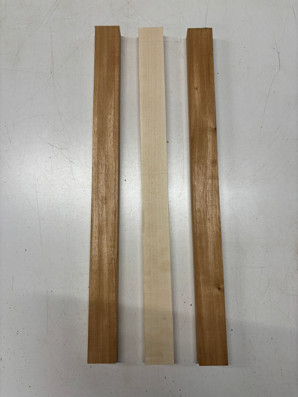 3 Pack, 2 Species Spanish Cedar + Basswood Thin Stock Lumber 24"x1-7/8"x1"#7683 - Exotic Wood Zone