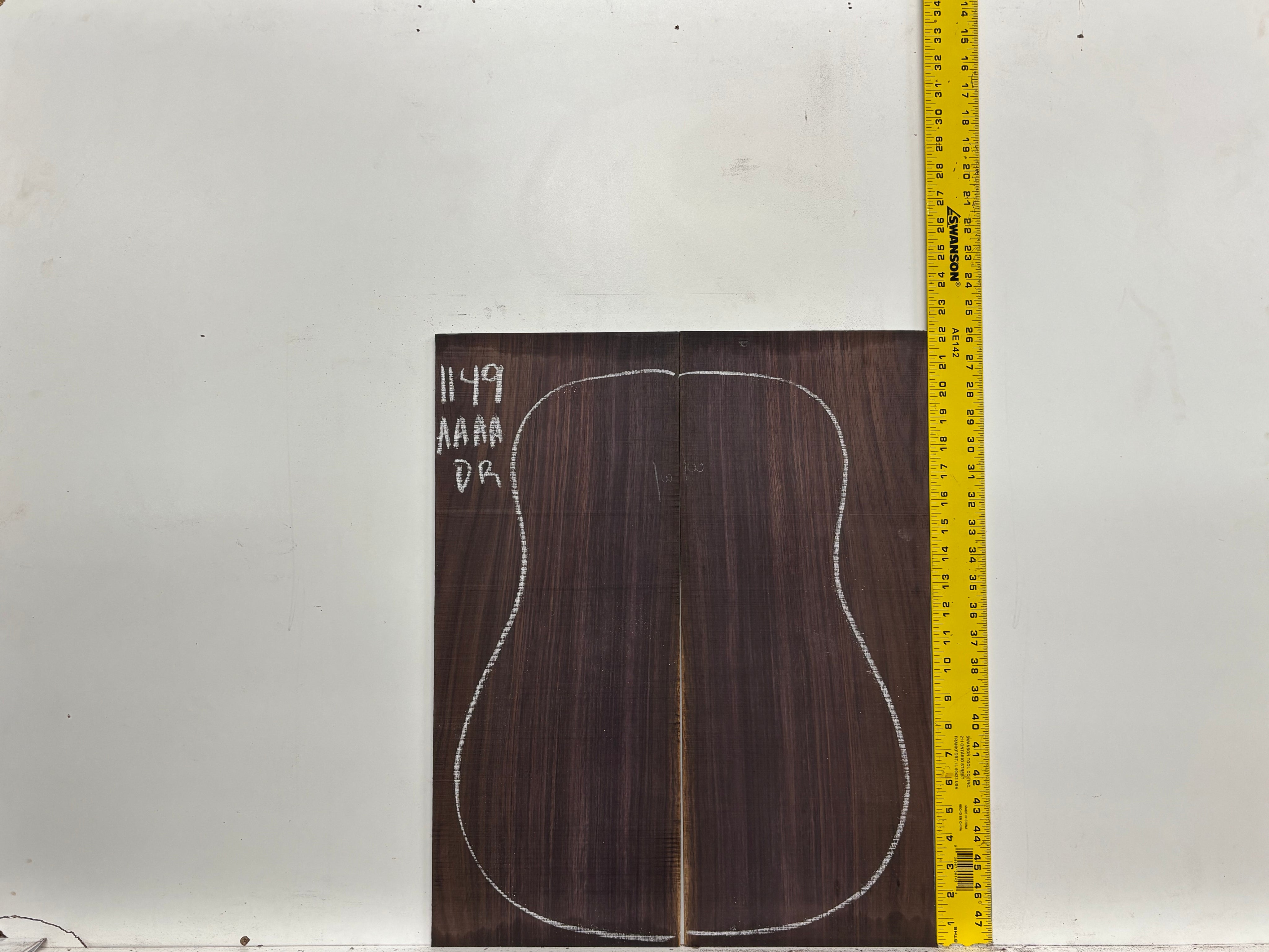 East Indian Rosewood Dreadnought AAAA Grade Guitar Back & Side Set #1149 - Exotic Wood Zone