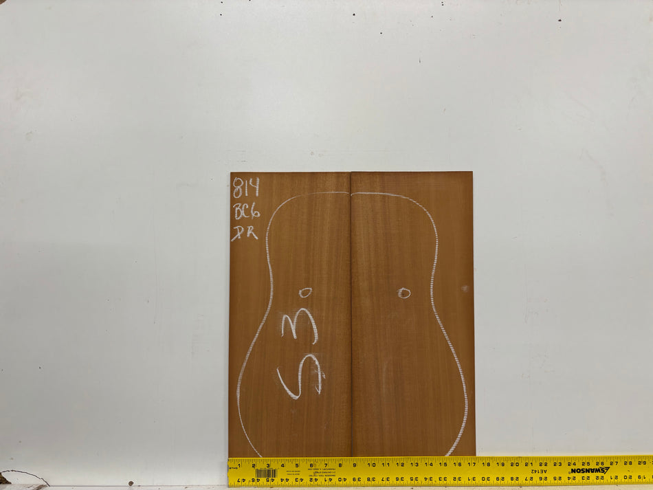 Mahogany Dreadnought Guitar Back & Side Set- BC Grade #814