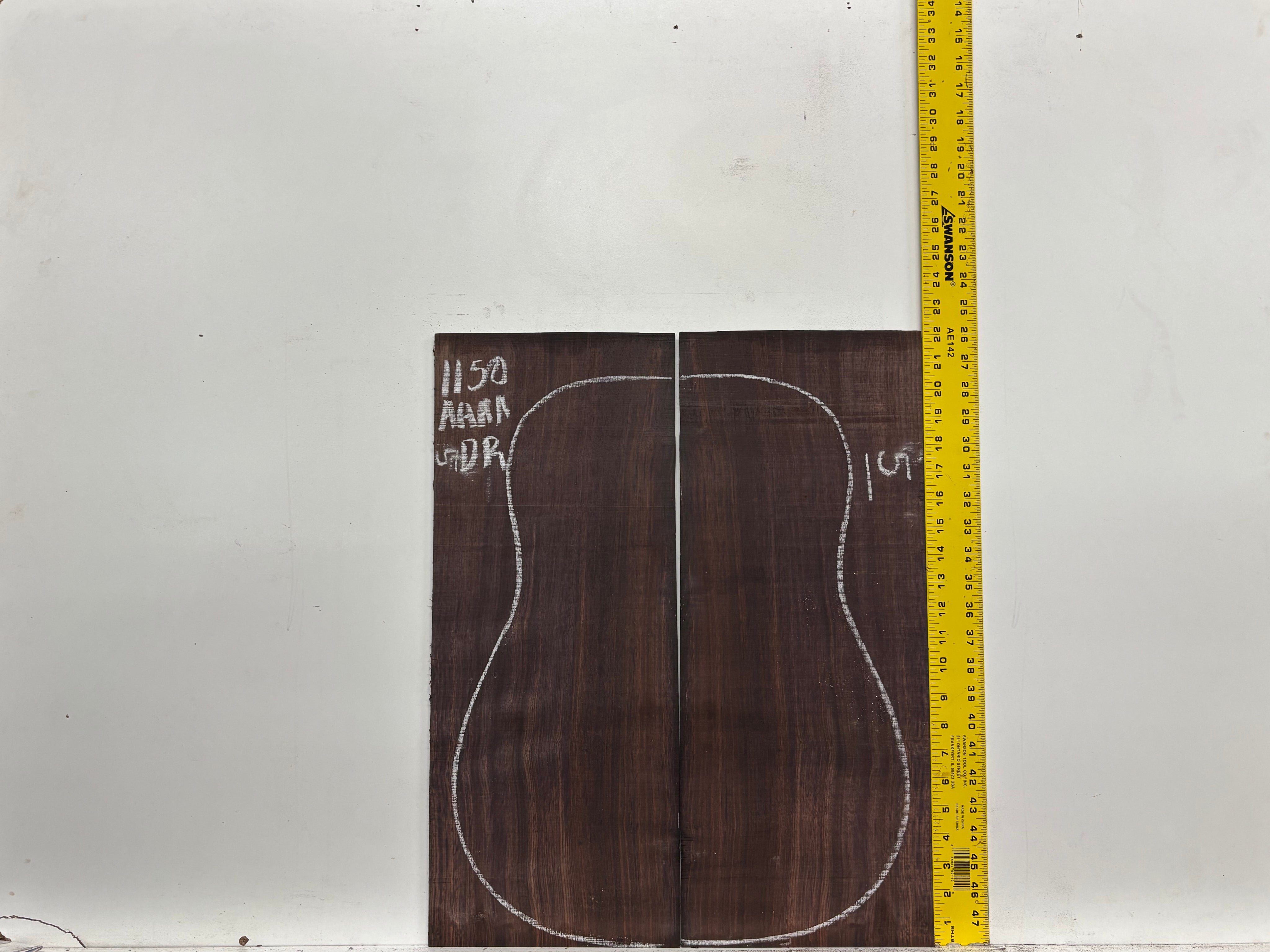 East Indian Rosewood Dreadnought AAAA Grade Guitar Back & Side Set #1150 - Exotic Wood Zone