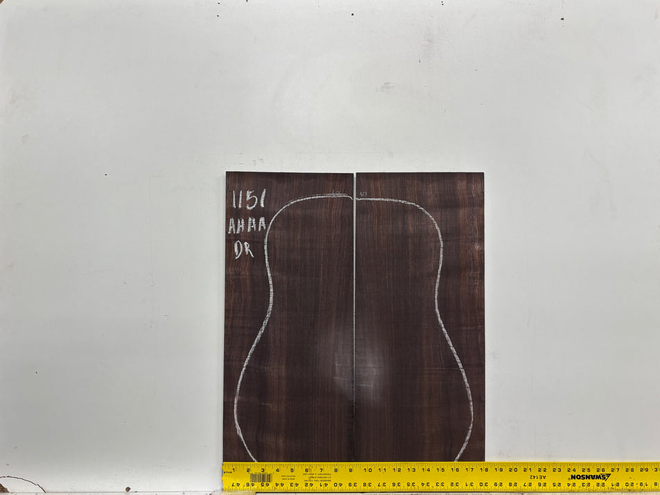 East Indian Rosewood Dreadnought AAAA Grade Guitar Back & Side Set #1151 - Exotic Wood Zone