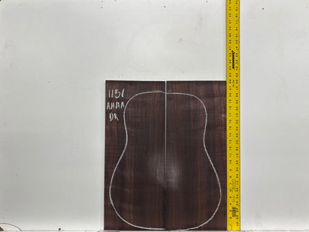 East Indian Rosewood Dreadnought AAAA Grade Guitar Back & Side Set #1151 - Exotic Wood Zone