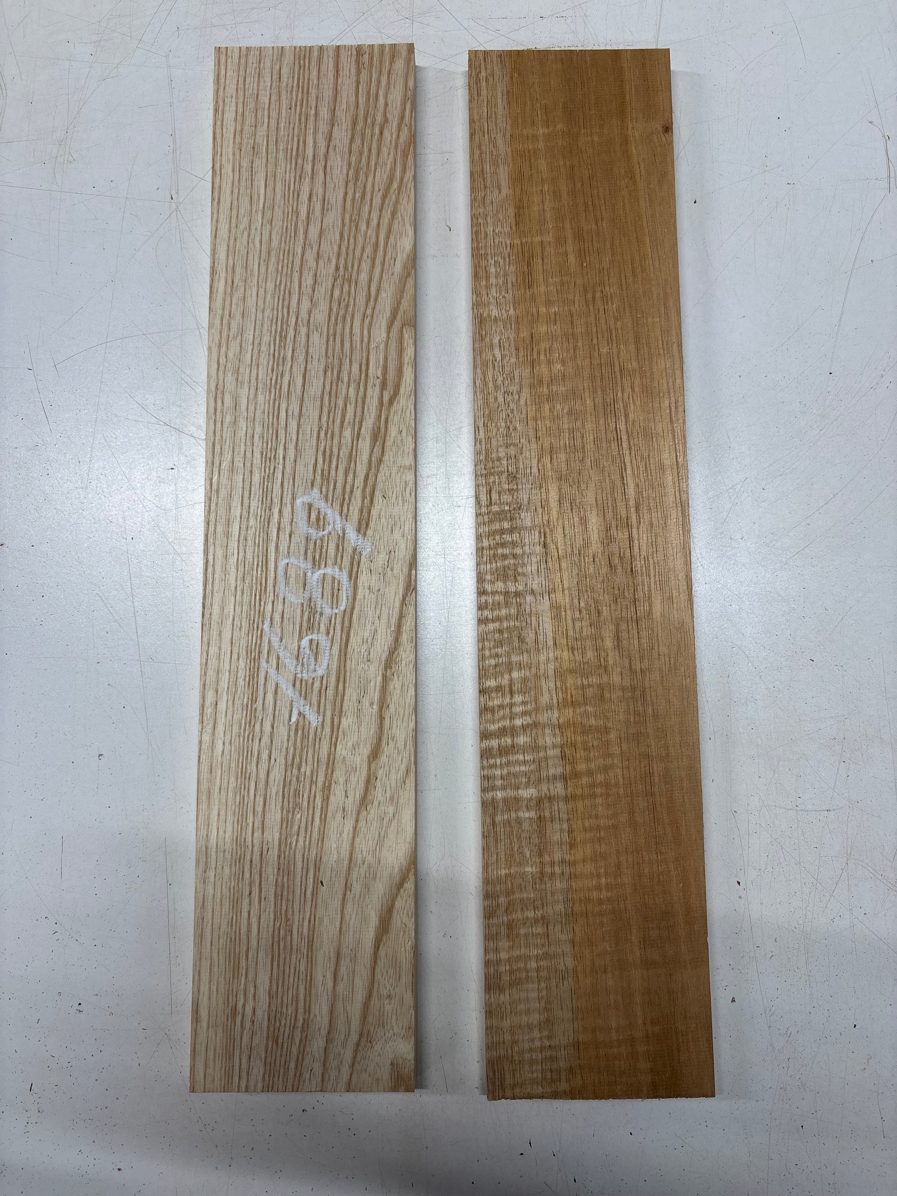2 Pack, 2 Species Spanish Cedar + Swamp Ash Thin Stock Lumber 24"x5"x3/4"#7689 - Exotic Wood Zone