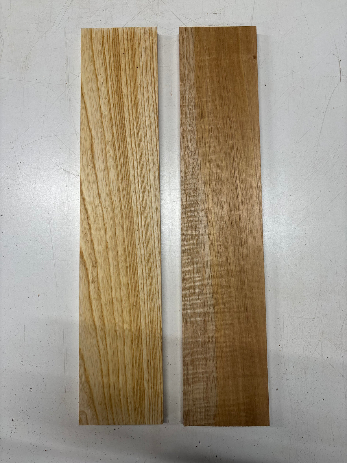 2 Pack, 2 Species Spanish Cedar + Swamp Ash Thin Stock Lumber 24"x5"x3/4"#7689 - Exotic Wood Zone