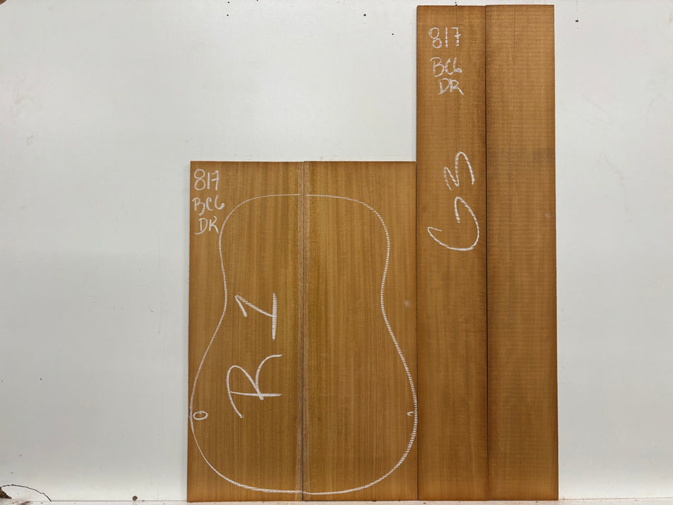 Mahogany Dreadnought Guitar Back & Side Set- BC Grade #817