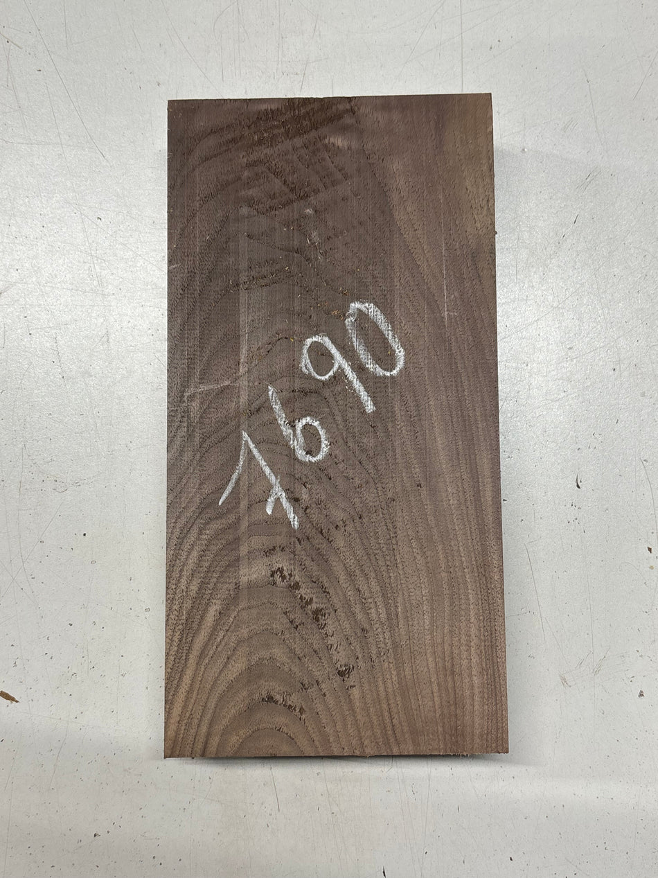 1 Piece, Black Walnut Lumber Board Blank 11"x5-1/2"x1-7/8"#7690 - Exotic Wood Zone