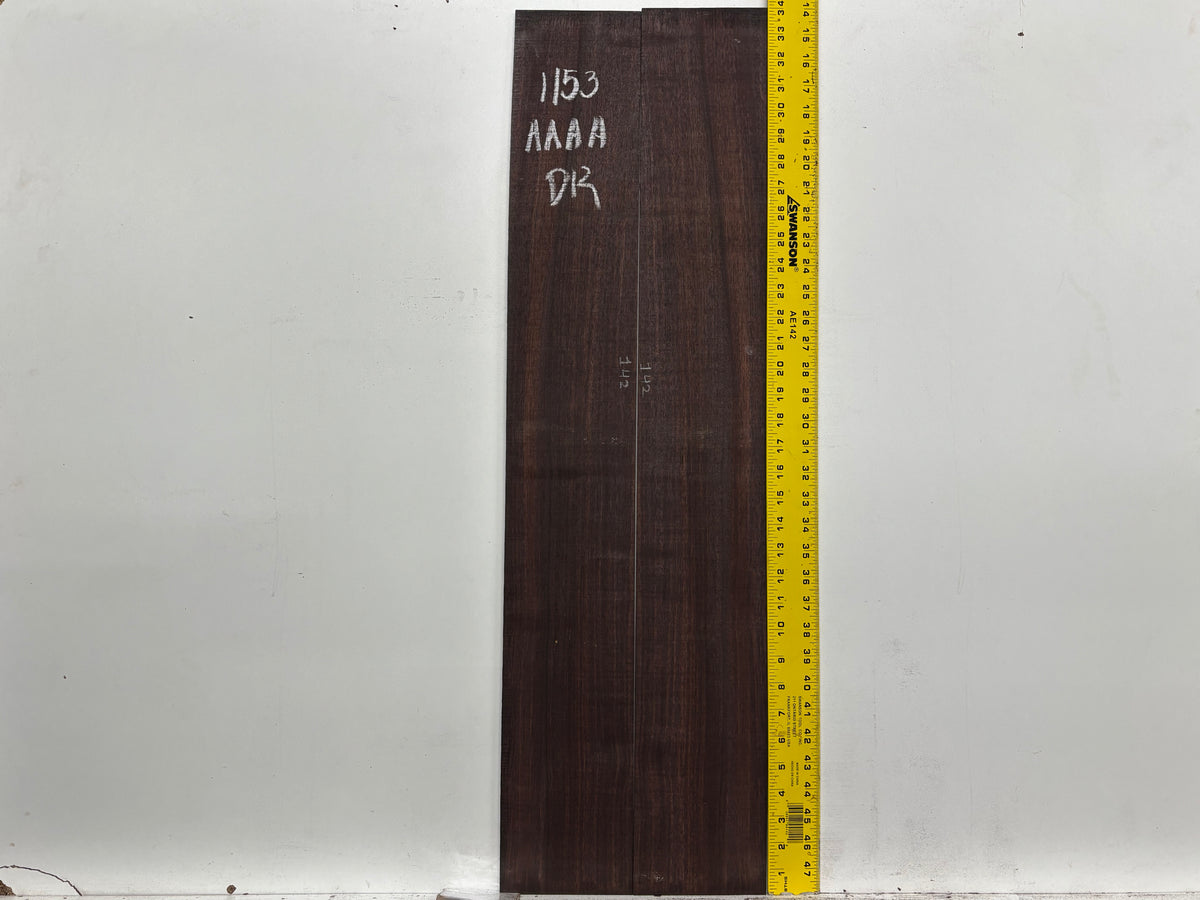 East Indian Rosewood Dreadnought AAAA Grade Guitar Back & Side Set #1153 - Exotic Wood Zone
