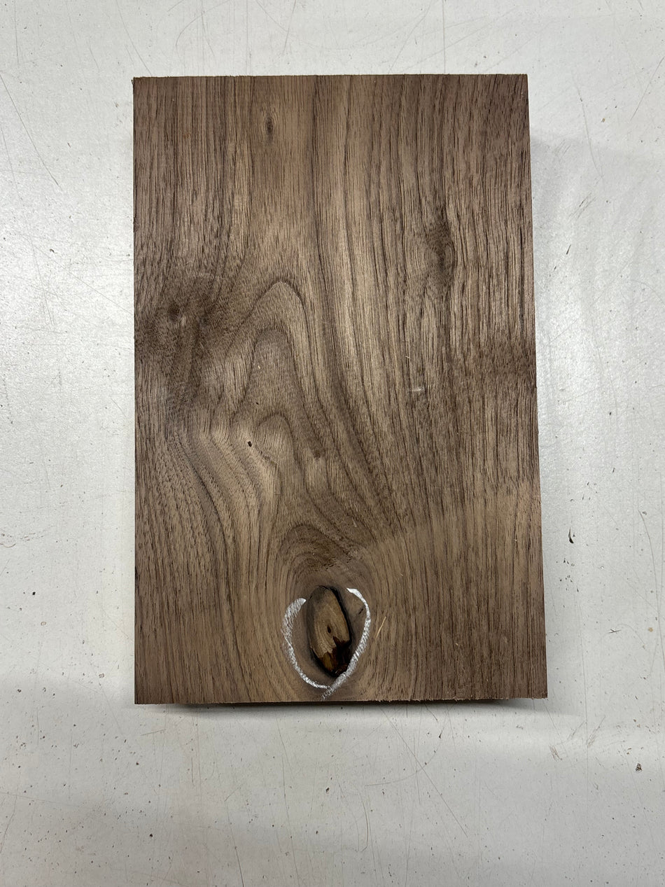 1 Piece, Walnut Lumber Board Blank 9-1/2"x6"x2"#7693 - Exotic Wood Zone