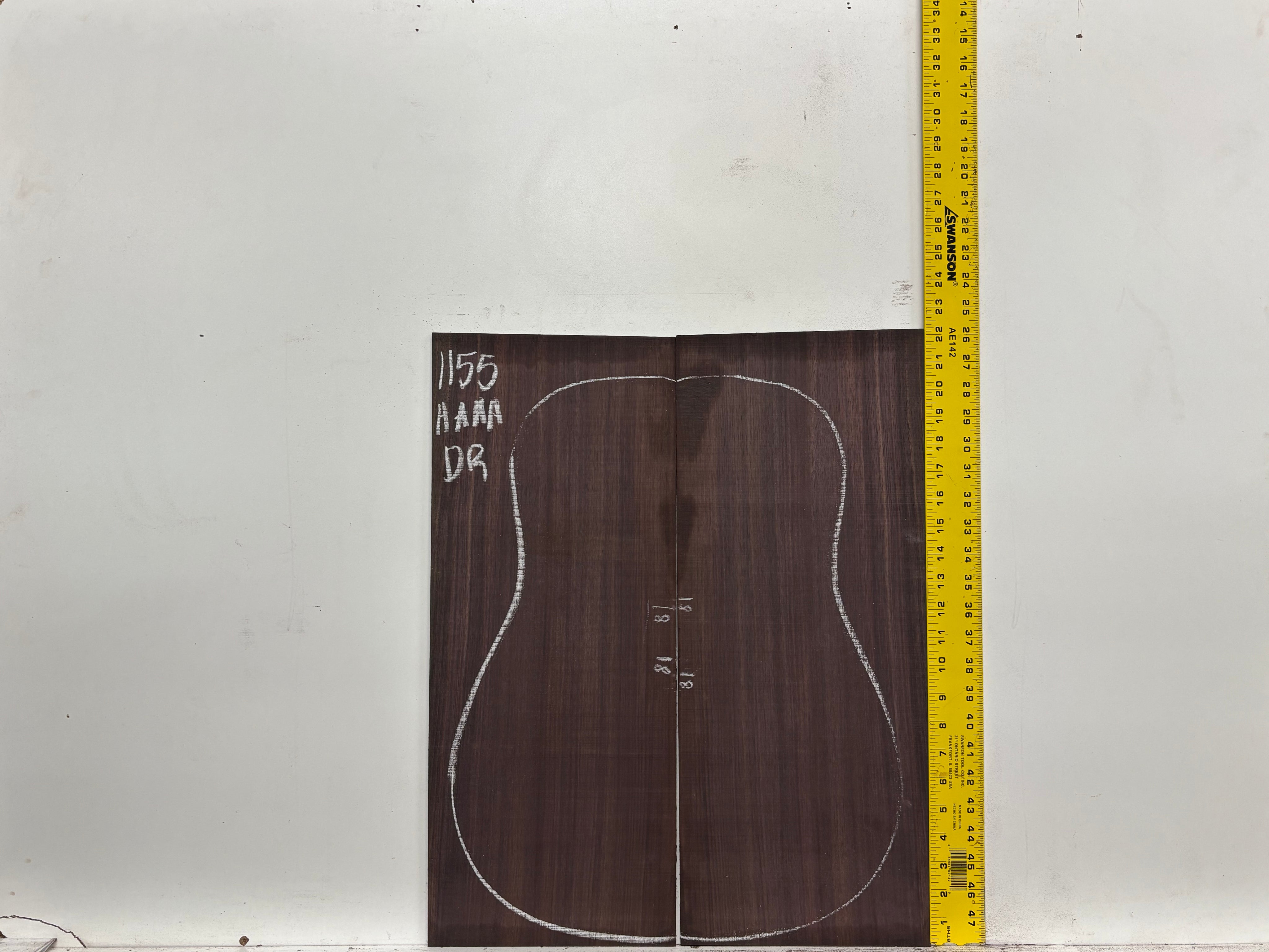 East Indian Rosewood Dreadnought AAAA Grade Guitar Back & Side Set #1155 - Exotic Wood Zone