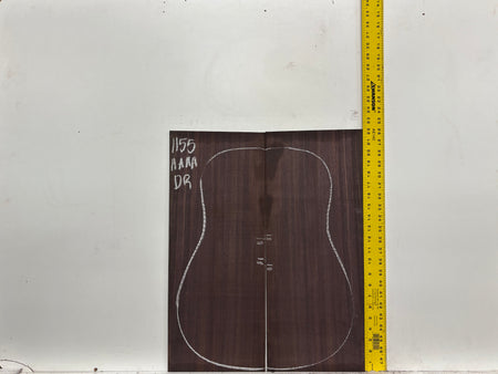 East Indian Rosewood Dreadnought AAAA Grade Guitar Back & Side Set #1155 - Exotic Wood Zone